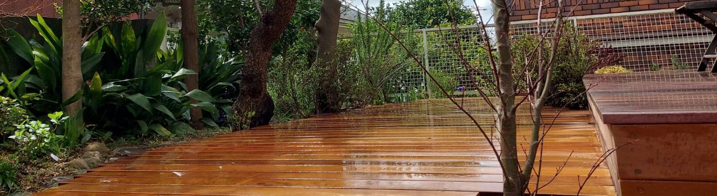 ウッドデッキ工事の施工イメージ